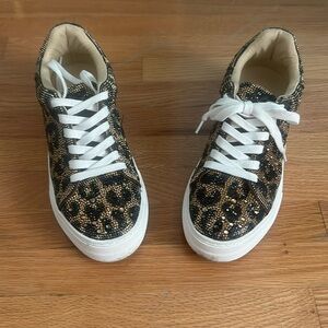 Betsy Johnson -  SIDNY Rhinestone Sneakers worn once size 8